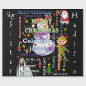 クリスマスビッグシスターラッピング紙イエスサンタ ラッピングペーパー (フラット)