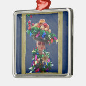 クリスマスビッグダービーパーティーカラフル帽子 メタルオーナメント (左)