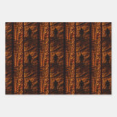 クリスマスビッグフットサスカッチクリスマス ラッピングペーパーシート (正面2)