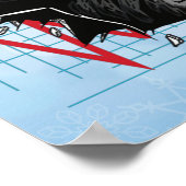 クリスマスビットコイン株式市場 ポスター (角)