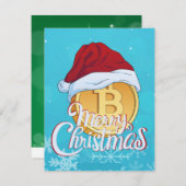 クリスマスビットコイン – デイトレーダーギフト シーズンカード (正面/裏面)