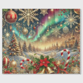 クリスマスビベスデザインスタイル1 ラッピングペーパー (フラット)