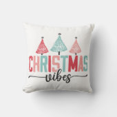 クリスマスビベス – フェスティバルツリーデザイン クッション (正面)