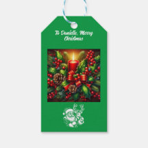 クリスマスビューティフルキャンドルとホッキョクグマ