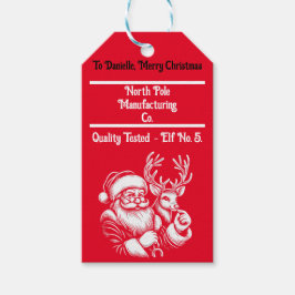 クリスマスビューティフルサンタクロース ギフトタグ