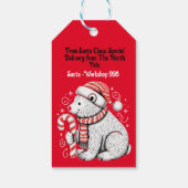 クリスマスビューティフルサンタクロース ギフトタグ (裏面)
