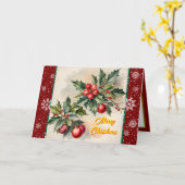 クリスマスビューティフルフェスティバルトレンディーコレクション カード (黄色い花)