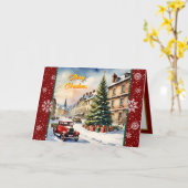 クリスマスビューティフルフェスティバルモダンコレクション カード (黄色い花)