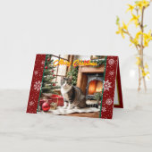 クリスマスビューティフルホリデーオールドコレクション カード (黄色い花)