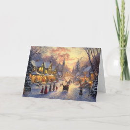 クリスマスビレッジのトワイライト カード