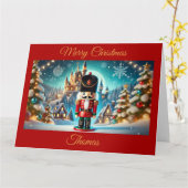 クリスマスビレッジのファンタジークラッカー カード (黄色い花)