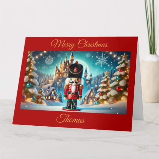 クリスマスビレッジのファンタジークラッカー カード (正面)