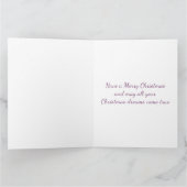 クリスマスビレッジの美しいアフガンハウンド カード (内部)