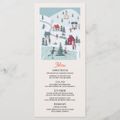 クリスマスビレッジアイススケートで滑るホリデーディナーパーティー メニュー (正面)