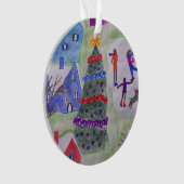 クリスマスビレッジアクリルオーナメント オーナメント (正面)