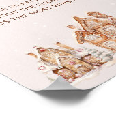 クリスマスビレッジウィンターベビーシャワーパシファイヤー狩り ポスター (角)