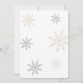 クリスマスビレッジウィンターベビーシャワー 招待状 (裏面)