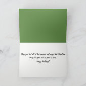 クリスマスビレッジウィンターワンダーランドグリーティングカード シーズンカード (内部)