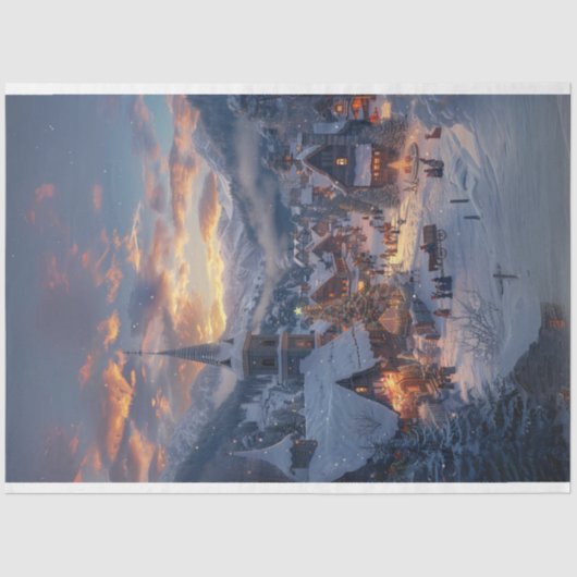 クリスマスビレッジウィンターワンダーランド#2デクページ 薄葉紙 (正面)