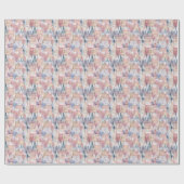 クリスマスビレッジウォーターカラーギフトラッピング紙 ラッピングペーパー (フラット)