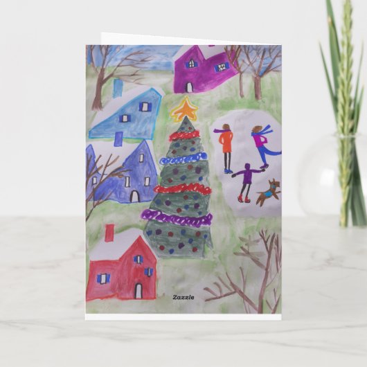 クリスマスビレッジクリスマス カード (裏面)