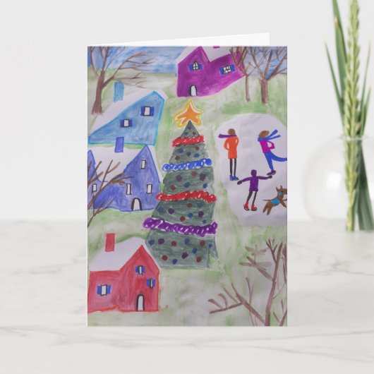 クリスマスビレッジクリスマス カード (正面)