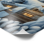 クリスマスビレッジシーン フォトプリント            (角)