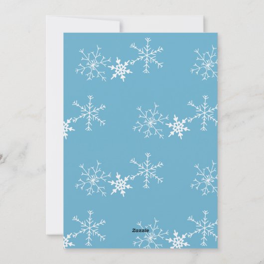 クリスマスビレッジスクエアとウッドランド動物 シーズンカード (裏面)