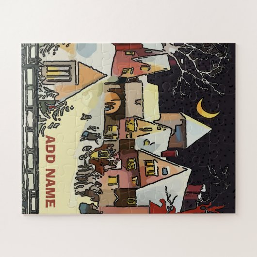 クリスマスビレッジスタイル ジグソーパズル (横)