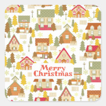 クリスマスビレッジステッカー