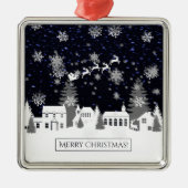 クリスマスビレッジセラミックオーナメント メタルオーナメント (正面)