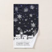 クリスマスビレッジタオルセット バスタオルセット (ハンドタオル)