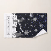 クリスマスビレッジタオルセット バスタオルセット (ハンドタオル)