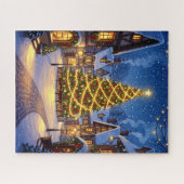 クリスマスビレッジツリー ジグソーパズル (横)