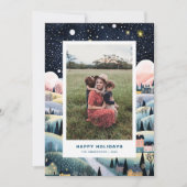 クリスマスビレッジツーフォトクリスマスカード シーズンカード (正面)