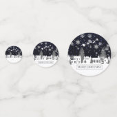 クリスマスビレッジテーブル紙吹雪 コンフェッティ (正面)