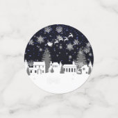 クリスマスビレッジテーブル紙吹雪 コンフェッティ (スモール正面)