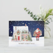 クリスマスビレッジハウスサンタ シーズンカード (スタンド正面)