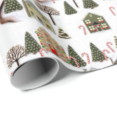 クリスマスビレッジハウスホリデーギフト ラッピングペーパー (ロールコーナー)