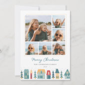 クリスマスビレッジフォトコラージュ シーズンカード (正面)