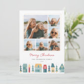 クリスマスビレッジフォトコラージュ シーズンカード (スタンド正面)