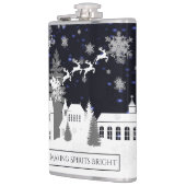 クリスマスビレッジフラスコ フラスク (左)