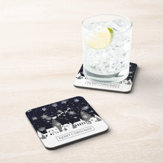 クリスマスビレッジプラスチックコースター コースター (右側)
