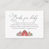 クリスマスビレッジベビーシャワーブズベビー エンクロージャーカード (正面)