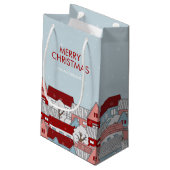 クリスマスビレッジホリデイ抱き枕 スモールペーパーバッグ (裏面アングル)