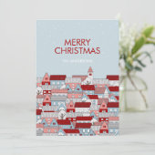 クリスマスビレッジホリデーカード シーズンカード (スタンド正面)