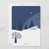 クリスマスビレッジホリデーカード 招待状 (裏面)