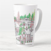クリスマスビレッジホリデーラテマグ カフェラテマグ (右アングル)