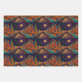 クリスマスビレッジヨーロッパ ラッピングペーパーシート (正面3)