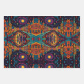 クリスマスビレッジヨーロッパ ラッピングペーパーシート (正面)